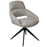 Drehbarer Esszimmer Stuhl Martin Mikrostoff in 4 Farben hellgrau beige taupe graugrün