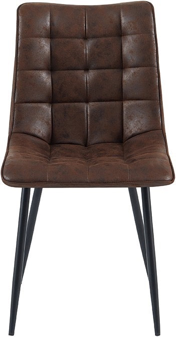 Mikrofaser Stuhl Lucie in 5 Farben Cognac Hellbraun Dunkelbraun Grün Anthrazit