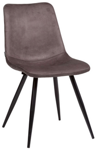 Kunstleder Stuhl Spoty in 3 Farben Cognac-Braun Taupe Stahlgrau