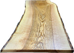 Lade das Bild in den Galerie-Viewer, 180 cm Edel Esche Baumstamm Tischplatte Holzplatte 5 cm massiv naturbelassene Baumkante
