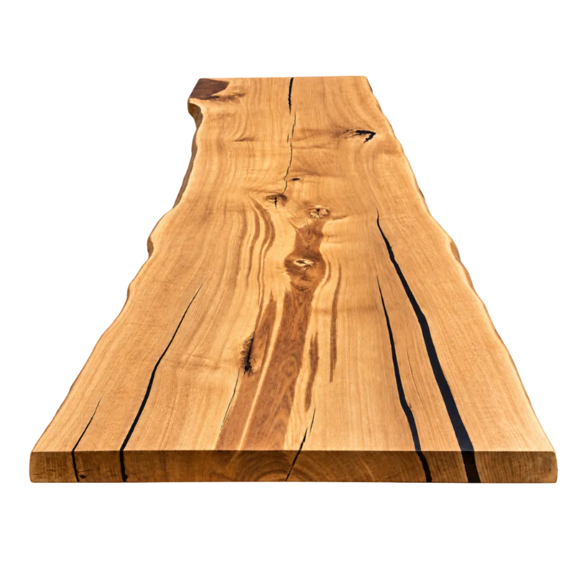 Plateau de table en chêne massif de 120 cm en une seule planche