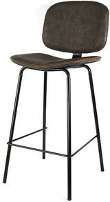 Tabouret de bar Bradley en similicuir, 2 coloris, qualité professionnelle