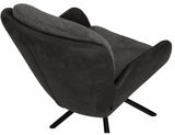 Drehbarer Esszimmer Stuhl Longford Mikrostoff in 3 Farben Anthrazit Beige Grau
