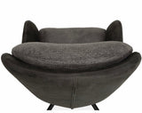 Drehbarer Esszimmer Stuhl Longford Mikrostoff in 3 Farben Anthrazit Beige Grau