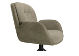 Drehbarer Esszimmer Stuhl Longford Mikrostoff in 3 Farben Anthrazit Beige Grau