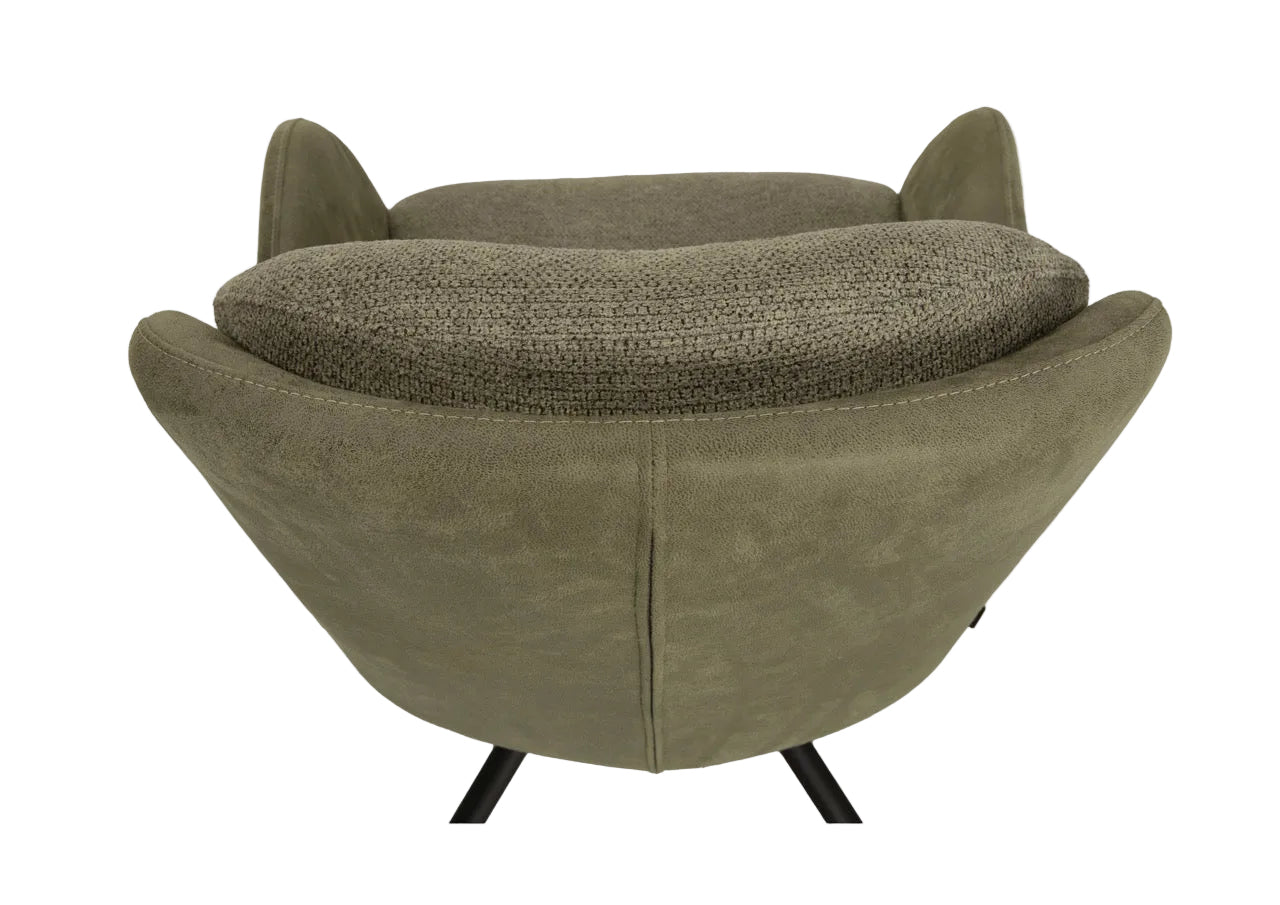 Drehbarer Esszimmer Stuhl Longford Mikrostoff in 3 Farben Anthrazit Beige Grau