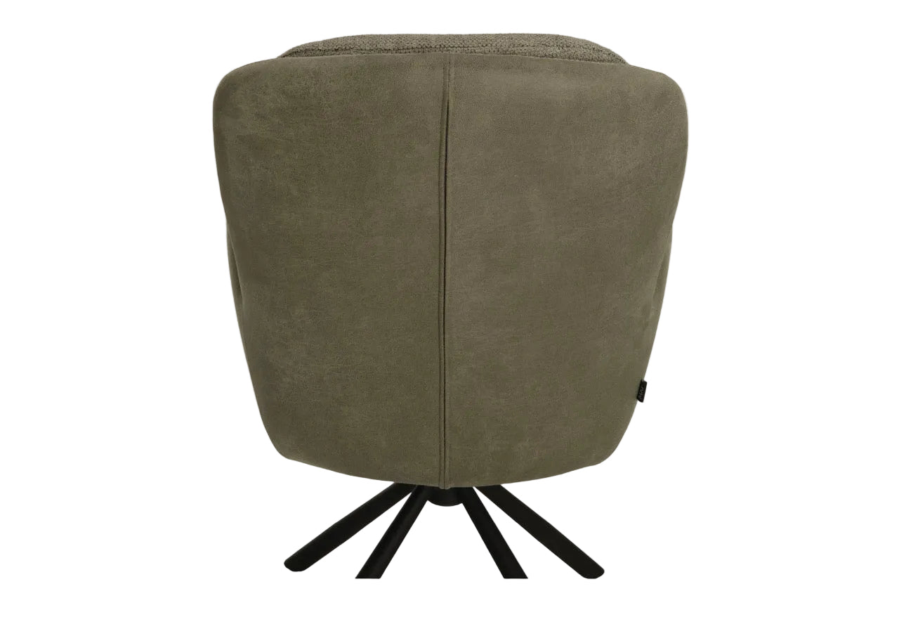 Drehbarer Esszimmer Stuhl Longford Mikrostoff in 3 Farben Anthrazit Beige Grau