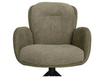 Drehbarer Esszimmer Stuhl Longford Mikrostoff in 3 Farben Anthrazit Beige Grau