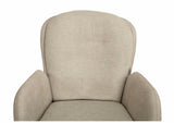 Drehbarer Esszimmer Stuhl Longford Mikrostoff in 3 Farben Anthrazit Beige Grau