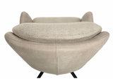 Drehbarer Esszimmer Stuhl Longford Mikrostoff in 3 Farben Anthrazit Beige Grau