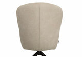 Drehbarer Esszimmer Stuhl Longford Mikrostoff in 3 Farben Anthrazit Beige Grau