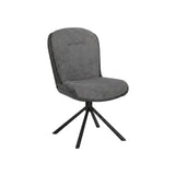 Drehbarer Esszimmer Stuhl Trafford hybrid Mikrostoff in 3 Farben Anthrazit Beige Grau
