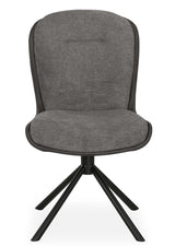 Drehbarer Esszimmer Stuhl Trafford hybrid Mikrostoff in 3 Farben Anthrazit Beige Grau