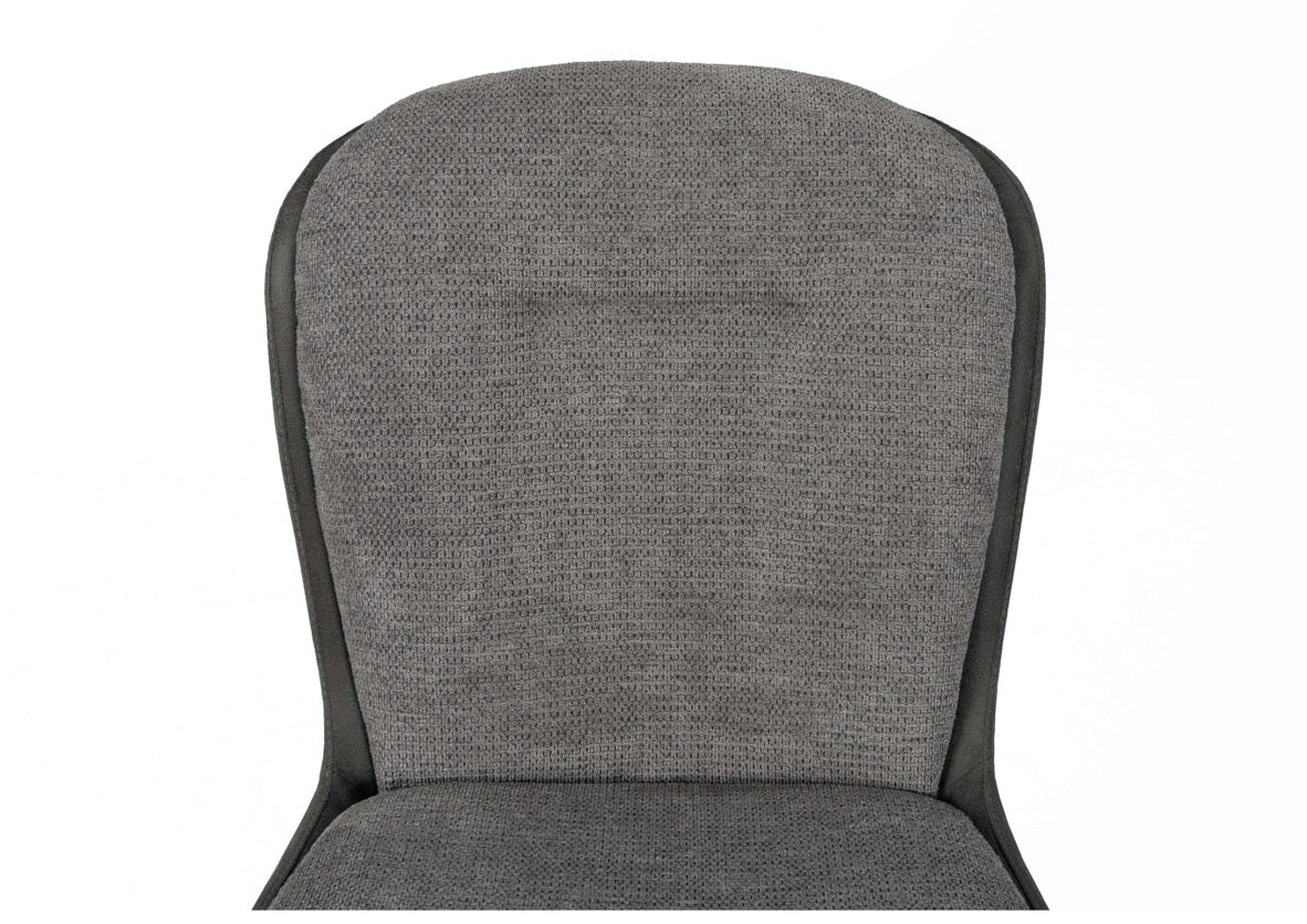 Drehbarer Esszimmer Stuhl Trafford hybrid Mikrostoff in 3 Farben Anthrazit Beige Grau