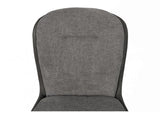 Drehbarer Esszimmer Stuhl Trafford hybrid Mikrostoff in 3 Farben Anthrazit Beige Grau