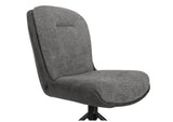 Drehbarer Esszimmer Stuhl Trafford hybrid Mikrostoff in 3 Farben Anthrazit Beige Grau