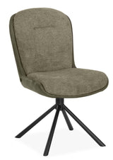 Drehbarer Esszimmer Stuhl Trafford hybrid Mikrostoff in 3 Farben Anthrazit Beige Grau