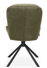 Drehbarer Esszimmer Stuhl Trafford hybrid Mikrostoff in 3 Farben Anthrazit Beige Grau