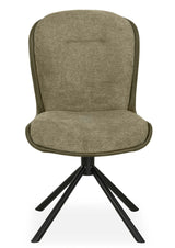 Drehbarer Esszimmer Stuhl Trafford hybrid Mikrostoff in 3 Farben Anthrazit Beige Grau