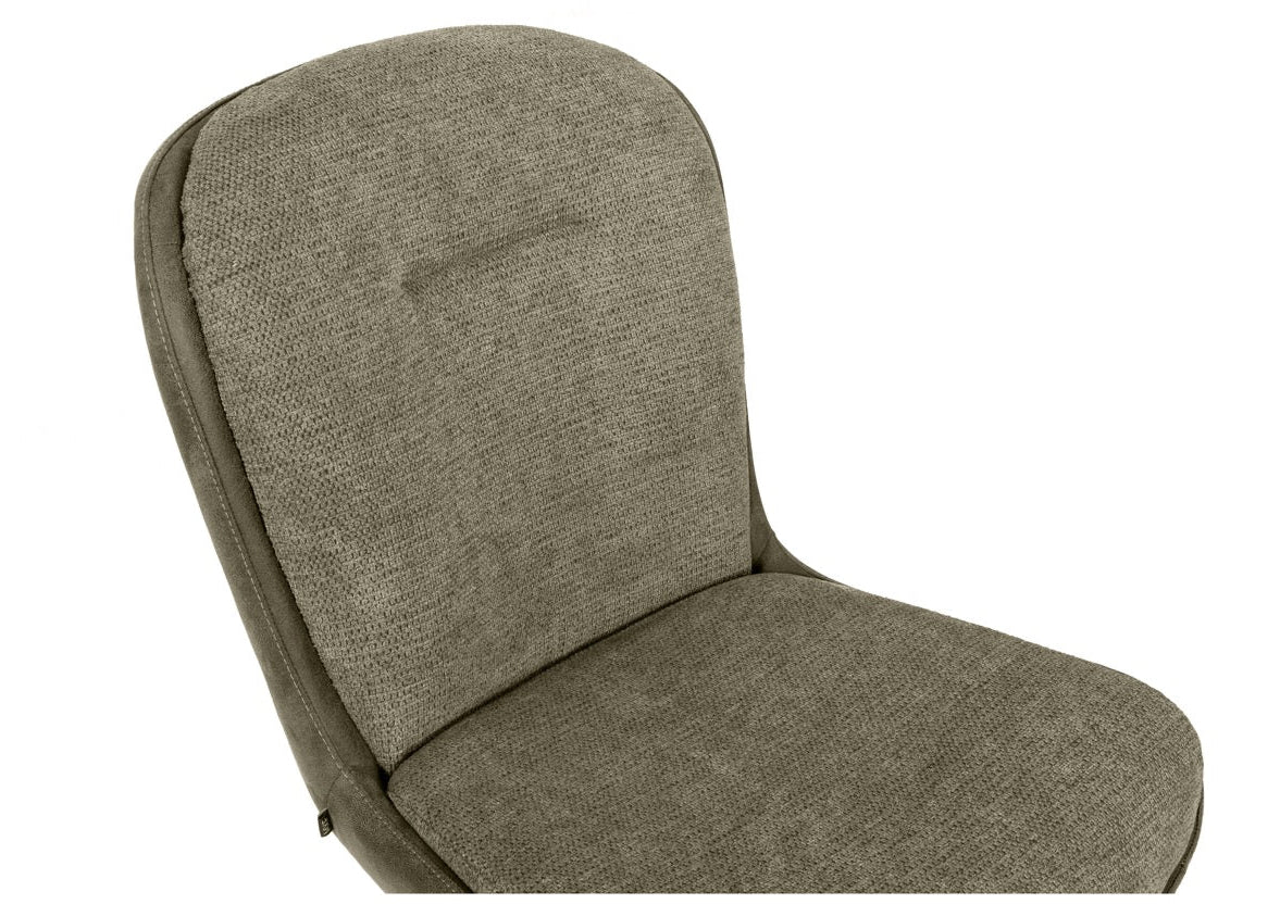 Drehbarer Esszimmer Stuhl Trafford hybrid Mikrostoff in 3 Farben Anthrazit Beige Grau