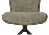 Drehbarer Esszimmer Stuhl Trafford hybrid Mikrostoff in 3 Farben Anthrazit Beige Grau