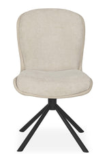 Drehbarer Esszimmer Stuhl Trafford hybrid Mikrostoff in 3 Farben Anthrazit Beige Grau