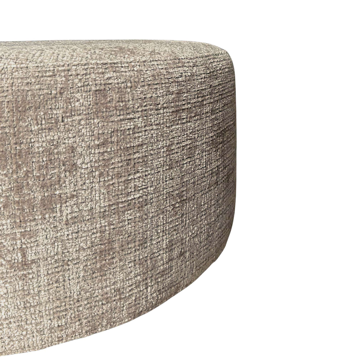 Hocker rund Beige 60 cm Cremona 14