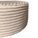 Hocker rund Beige 60 cm Tilia 03