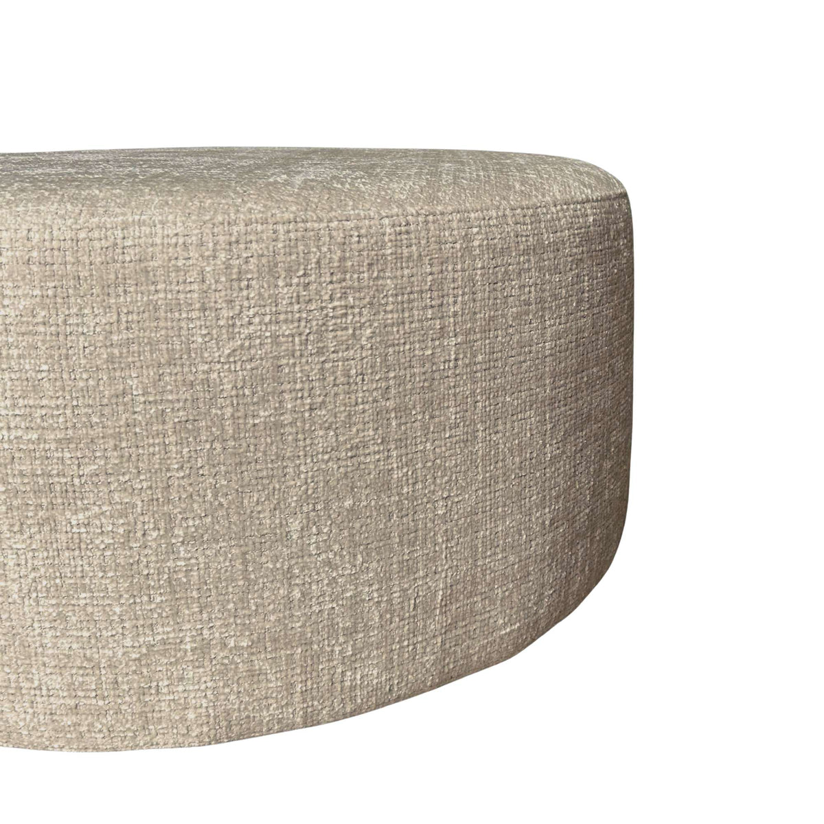 Hocker rund Beige 80 cm Cremona 14