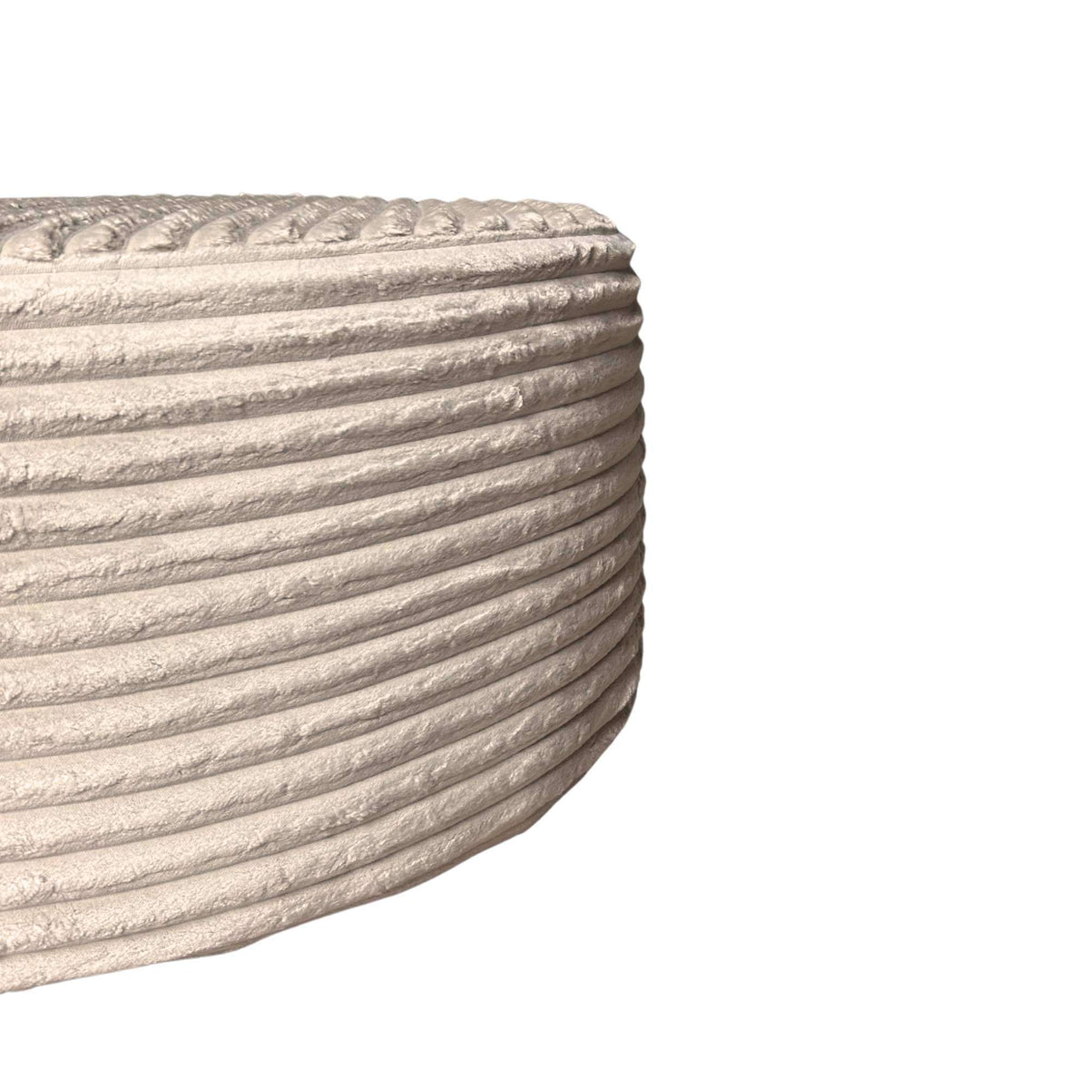 Hocker rund Beige 80 cm Tilia 03