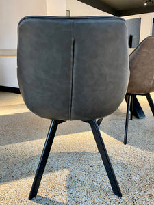 Drehbarer Armlehnen Stuhl Ringo Kunstleder in 3 Farben Anthrazit Braun Cognac