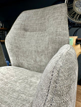 Drehbarer Esszimmer Stuhl Pueblo Mikrostoff in 3 Farben Schwarz-Anthrazit Silbergrau Beige