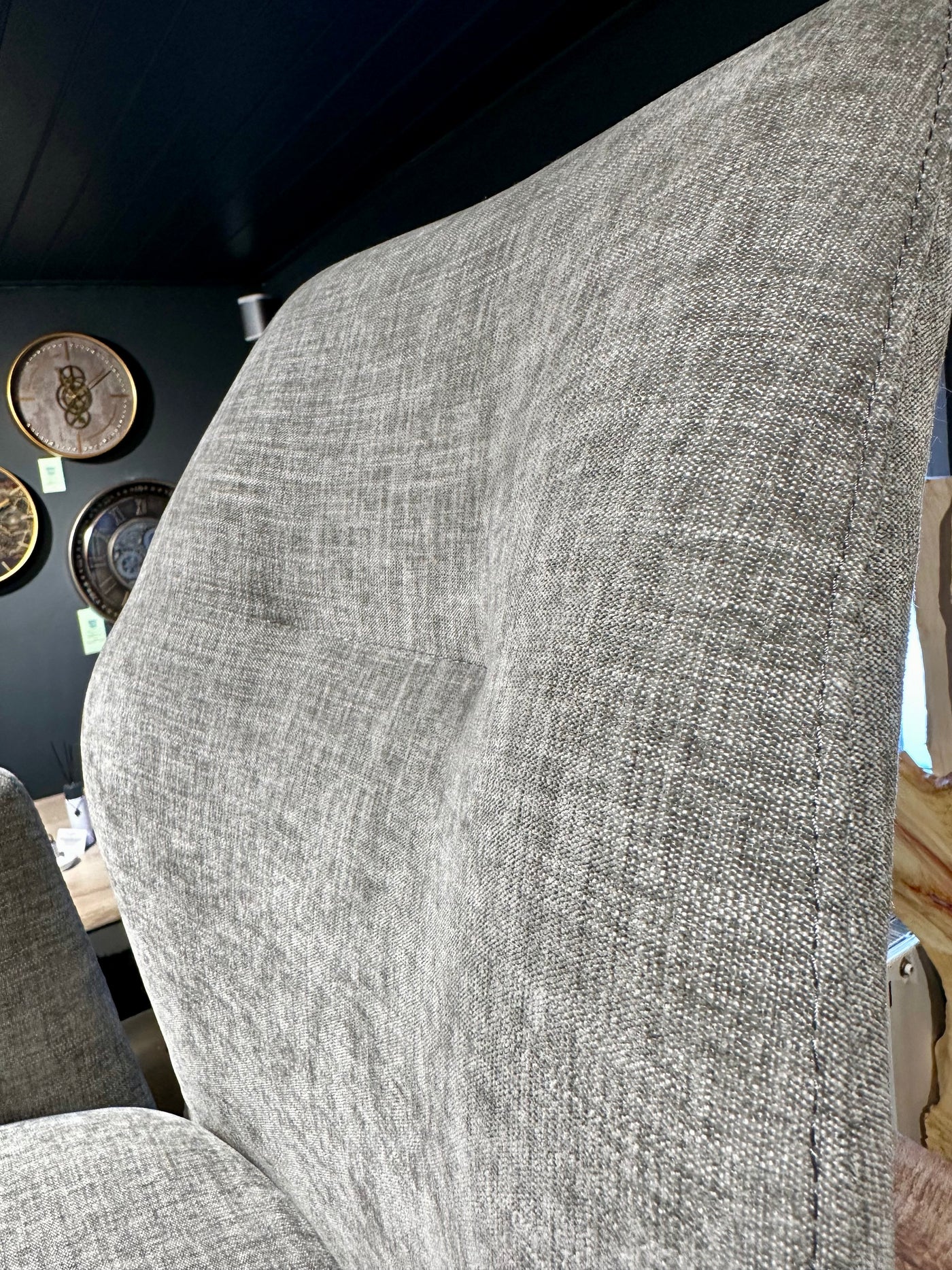 Drehbarer Esszimmer Stuhl Pueblo Mikrostoff in 3 Farben Schwarz-Anthrazit Silbergrau Beige