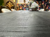 Table à manger Denber, manguier noir, 160 à 300 & 6 cm avec piètement araignée