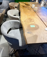 360 Grad Drehbarer Esszimmer Stuhl Brillant Webstoff in 3 Farben lichtgrau beige hellbraun