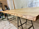 Plateau de table en chêne Neustadt, bord naturel, 4 cm, en 9 tailles, non traité - DIY