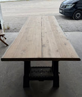Outdoor Design 250 cm Table de jardin en teck avec plateau et joint de dilatation