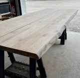 Outdoor Design 250 cm Table de jardin en teck avec plateau et joint de dilatation