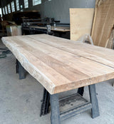 Outdoor Design 250 cm Table de jardin en teck avec plateau et joint de dilatation