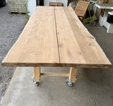 Outdoor Design 250 cm Table de jardin en teck avec plateau et joint de dilatation