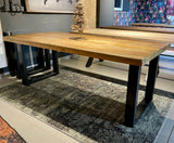 Mangoholz Tischplatte Mumbai Gerade Kante 6cm in 160 180 200 220 240 und 260 cm