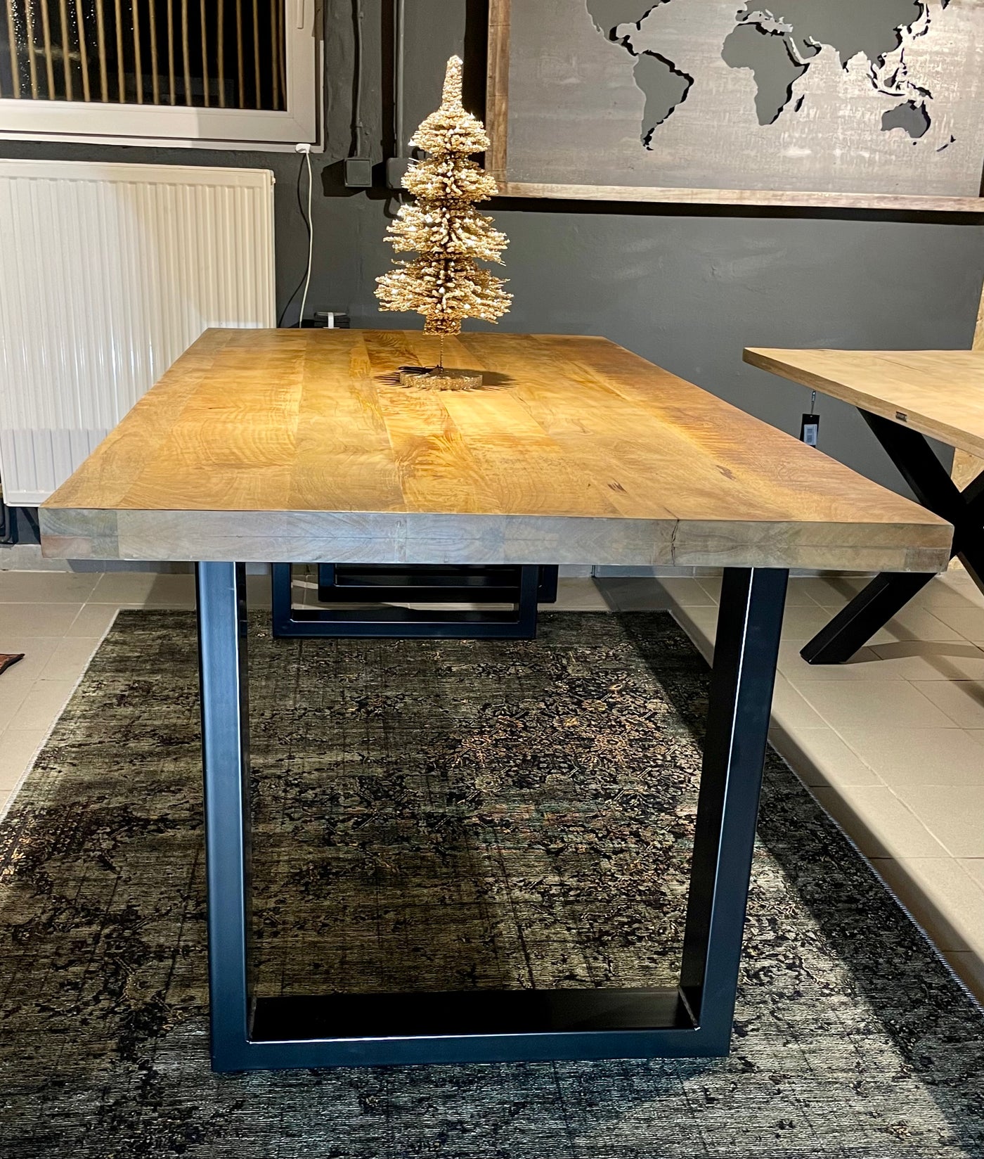Mangoholz Tischplatte Mumbai Gerade Kante 6cm in 160 180 200 220 240 und 260 cm
