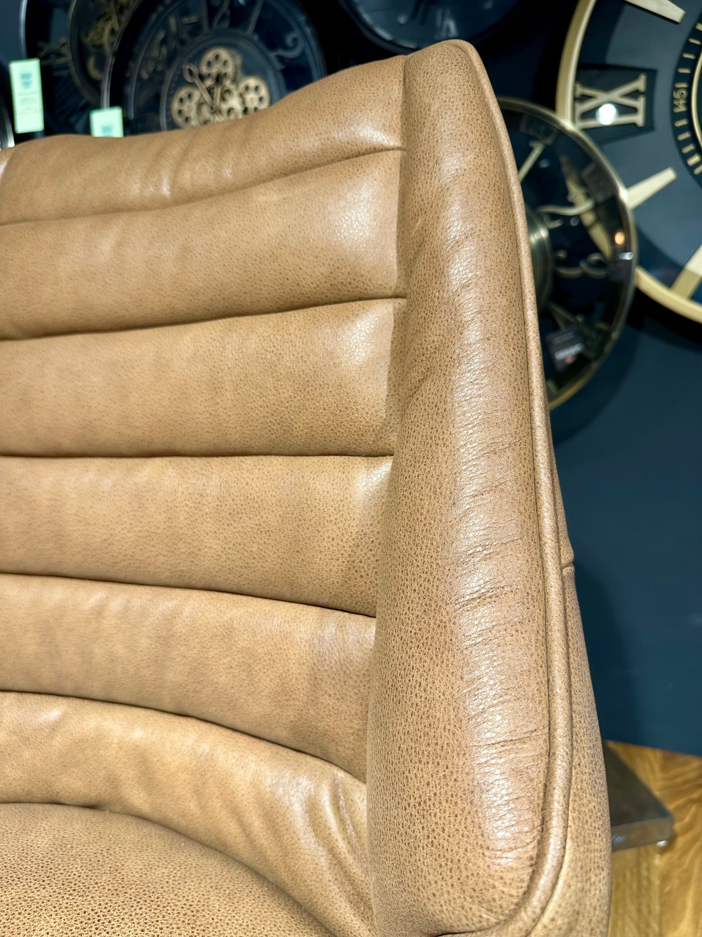 Design Armlehnen Stuhl Mason Echt Leder in 34 Farben und 3 Gestellvarianten Drehbarer Lederstuhl