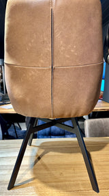 Design Armlehnen Stuhl Mason Echt Leder in 34 Farben und 3 Gestellvarianten Drehbarer Lederstuhl