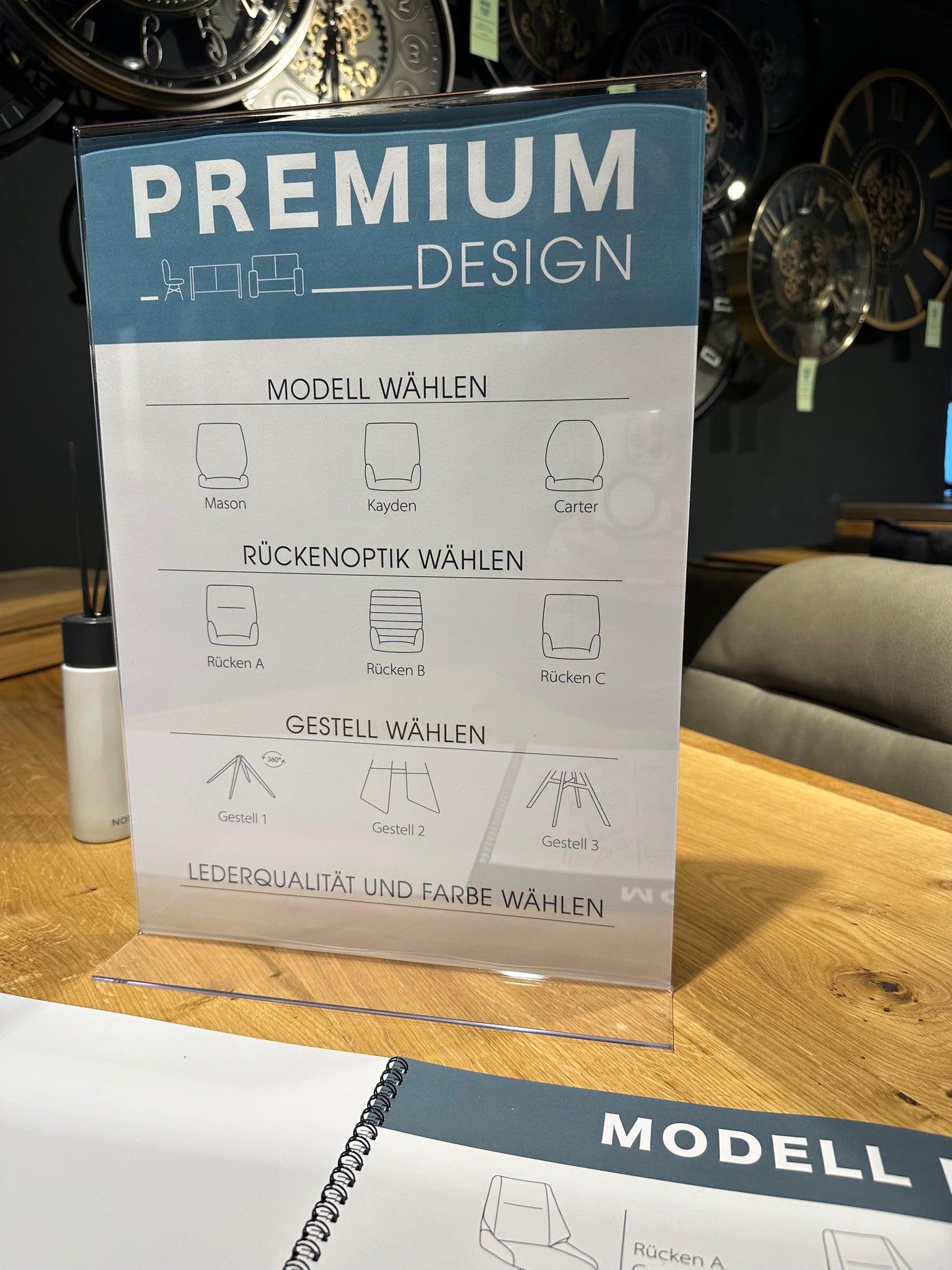 Design Armlehnen Stuhl Carter Echt Leder in 34 Farben und 3 Gestellvarianten Drehbarer Lederstuhl