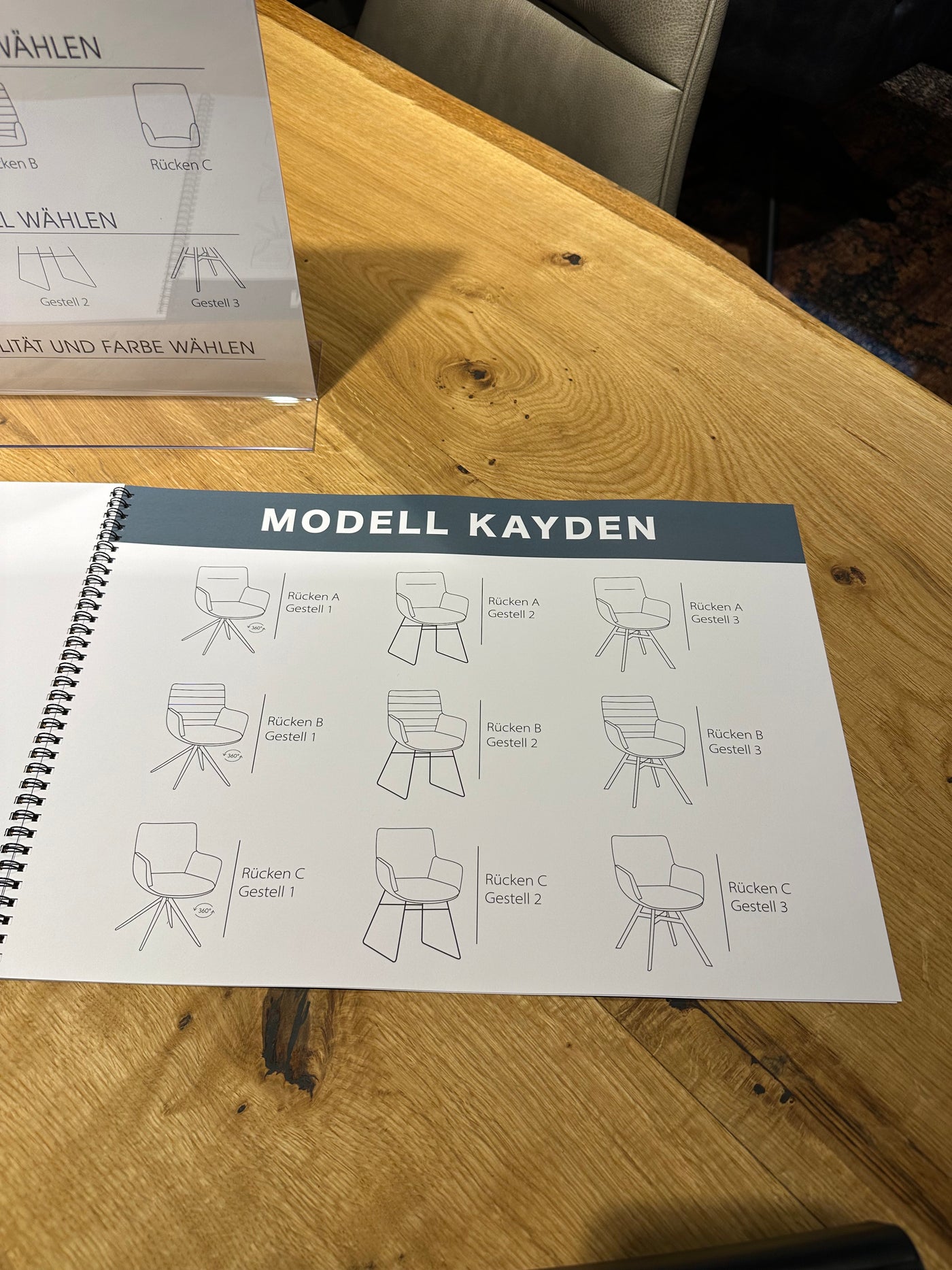 Design Armlehnen Stuhl Kay Echt Leder in 34 Farben und 3 Gestellvarianten Drehbarer Lederstuhl