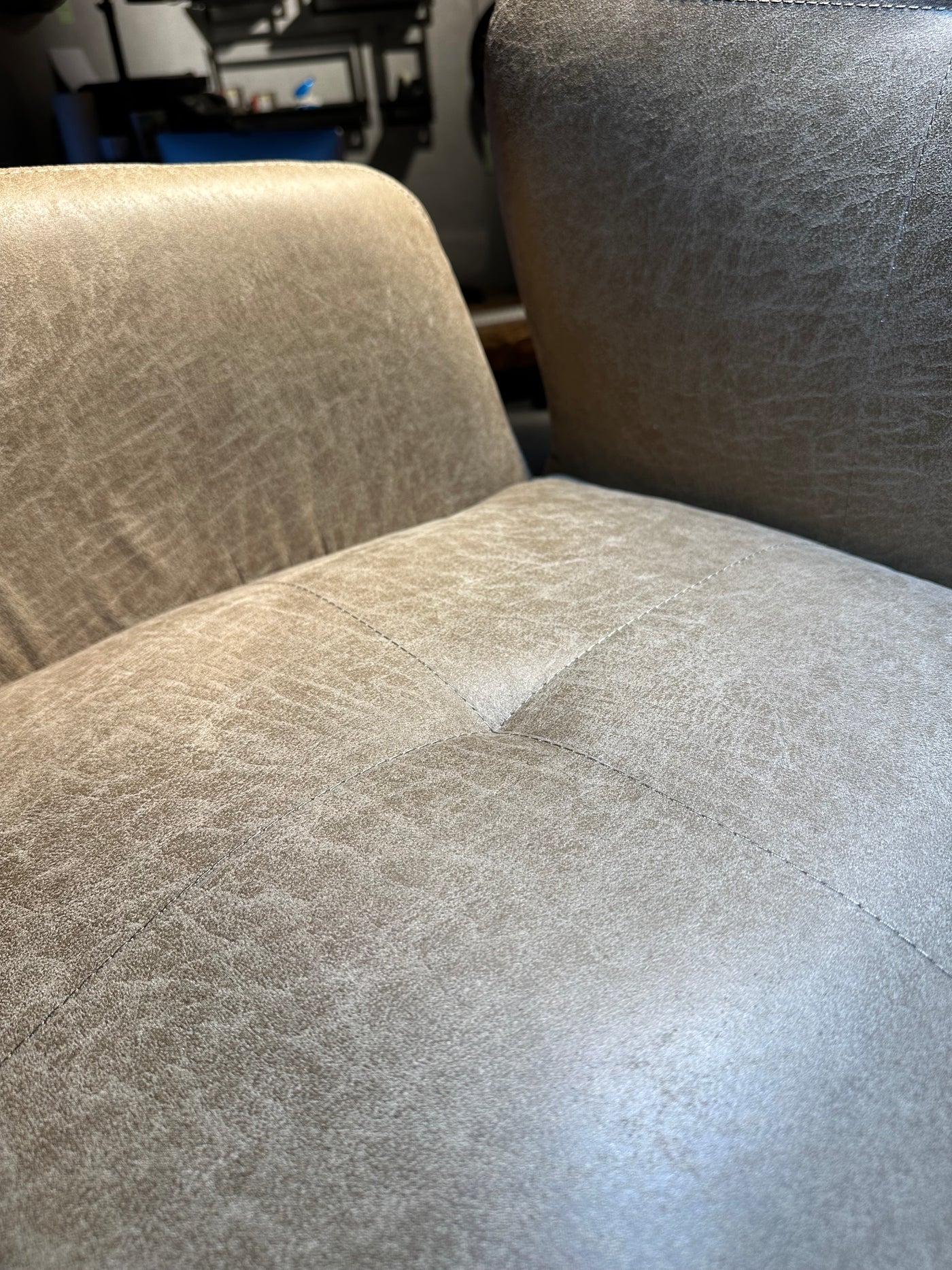 Drehbarer Esszimmer Stuhl 360 Grad Chris Manila Mikrofaser in 2 Grautönen