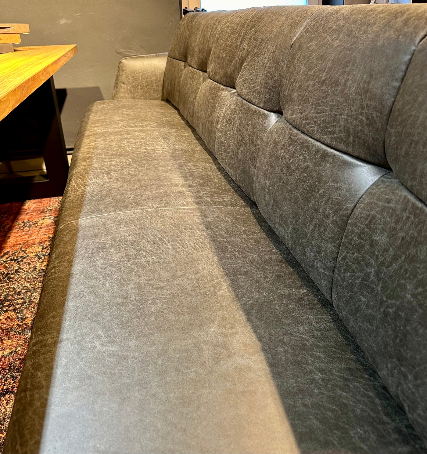 Sitzbank Lars Dallas Fabric Esszimmer Polsterbank Kunstleder 3 Farben Braungrau Dunkelgrau Dunkelbraun in 120 180 220 cm