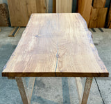 Plateau de table en chêne massif de 120 cm en une seule planche