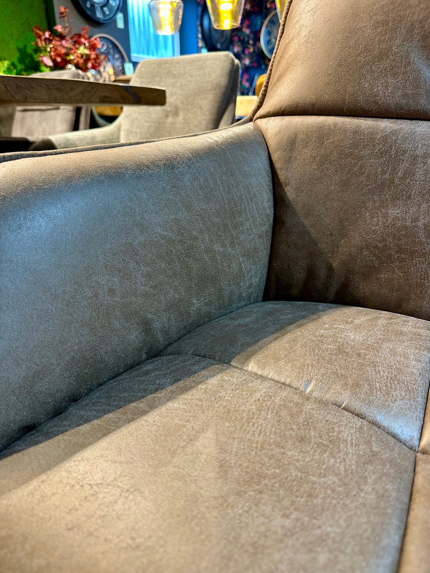 Drehbarer Stuhl 360 Grad Peter Dallas Mikrofaser in 2 Farben Dunkelgrau Elephant